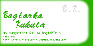 boglarka kukula business card